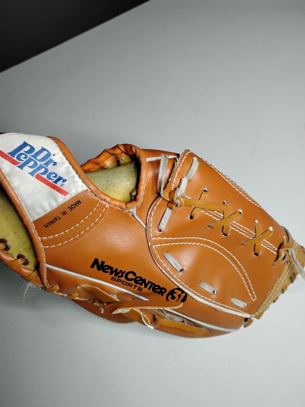 Peoria Chiefs Chicago Cubs Baseball Glove Mitt 2606 Cowhide Laced Kids Dr Pepper